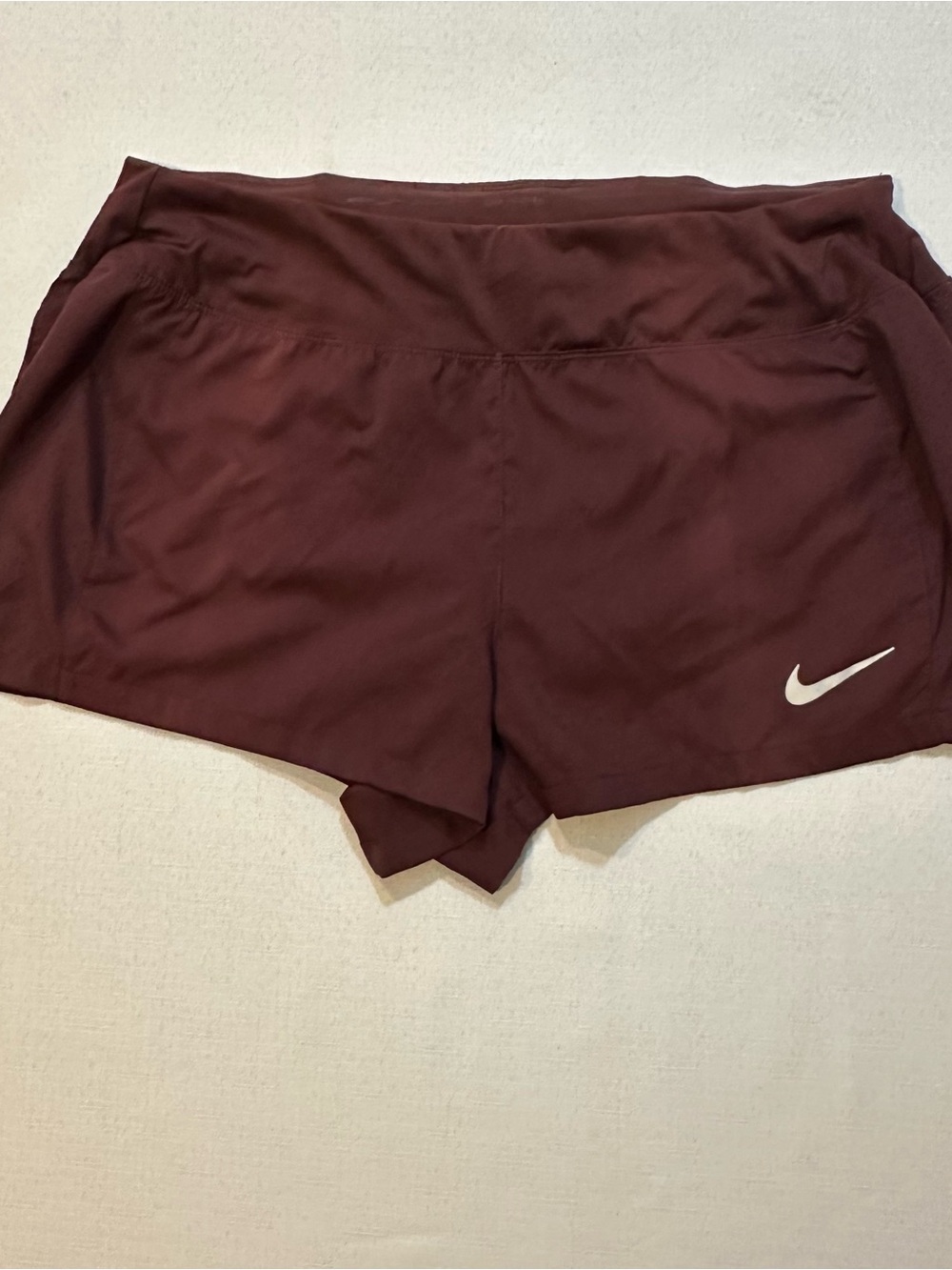 Nike Dri-FIT Burgundy Running Shorts Size Medium